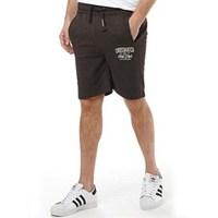 Crosshatch Mens Digs Jersey Shorts Charcoal Marl