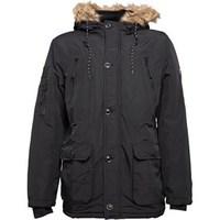 crosshatch mens kilborn parka black