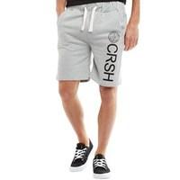 Crosshatch Mens Janter Jersey Shorts Light Grey Marl