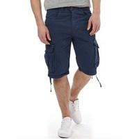 Crosshatch Mens Oprah Twill Cargo Shorts Insignia Blue