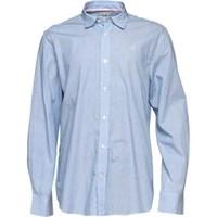 Crew Clothing Mens Fine Stripe Shirt Bright Sky