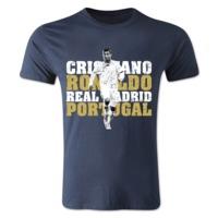 cristiano ronaldo real madrid t shirt navy