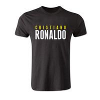 cristiano ronaldo front name t shirt black