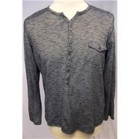 crafted size s grey long sleeved shirt
