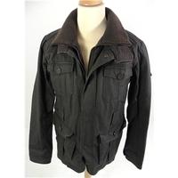 Crafted [Size: Medium, 40 chest] Drab Brown Casual/Military Styled Cotton With Faux Liner Jacket