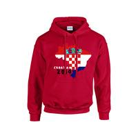 croatia 2014 country flag hoody red kids