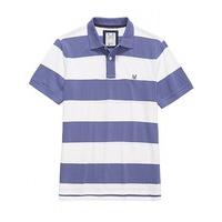 Crew Stripe Pique Polo