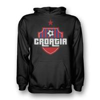 croatia country logo hoody black