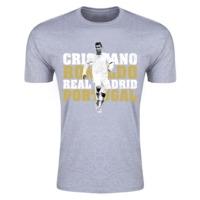 cristiano ronaldo real madrid t shirt grey