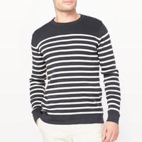 Crew Neck Breton Jumper in Organic Cotton