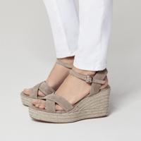 Cross Front Espadrille Wedges