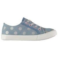 crafted spot print child girls canvas shoes