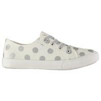 crafted spot print child girls canvas shoes