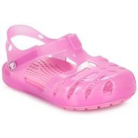 crocs crocs isabella sandal ps girlss childrens clogs shoes in pink