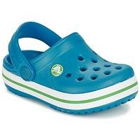 crocs crocband kids boyss childrens clogs shoes in blue