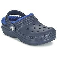 crocs classic lined clog k boyss childrens clogs shoes in blue