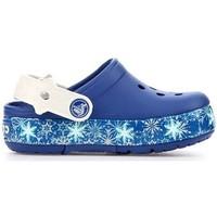 Crocs Lights Frozen Clog Kids Cerulean Blueoyster boys\'s Children\'s Clogs (Shoes) in blue