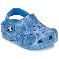crocs classic clog graphic kids boyss childrens clogs shoes in blue