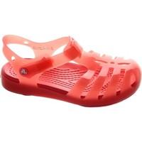 crocs isabella girlss childrens sandals in red
