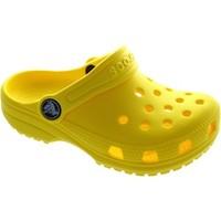 crocs classic clog kids girlss childrens clogs shoes in yellow