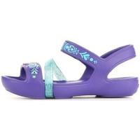 Crocs Line Frozen Sandal K Ultraviolet girls\'s Children\'s Sandals in multicolour