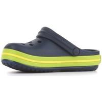 Crocs Crocband Clog K Navyvolt Green boys\'s Children\'s Clogs (Shoes) in multicolour