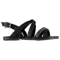 crafted glitter strap sandals child girls