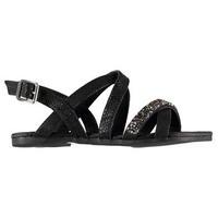 crafted glitter strap sandals child girls