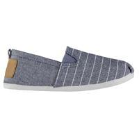 Crafted Elastic Slip On Childs Canvas Shoes