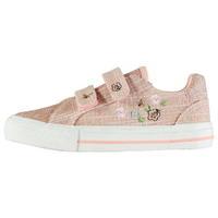 Crafted Glitter 2 Strap Child Girls Trainers