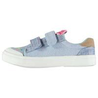 Crafted Embroidered Canvas Trainers Child Girls