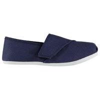 Crafted Strap Canvas Trainers Childrens