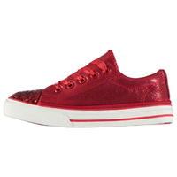 Crafted Glitter Toe Trainers Child Girls