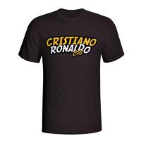 cristiano ronaldo comic book t shirt black