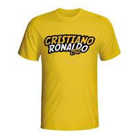 cristiano ronaldo comic book t shirt yellow