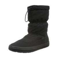 crocs womens lodgepoint pull on boot black