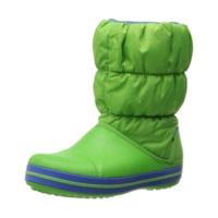 Crocs Winter Puff Kids lime/sea blue