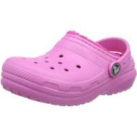 Crocs Kids Fuzz Lined Clog party pink/candy pink