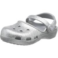 Crocs Girls Karin Sparkle Clog silver