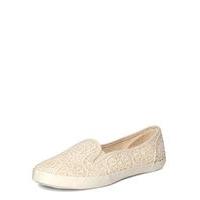 Cream Lace Skater Shoes, Cream