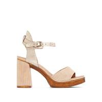 Creek High-Heeled Leather Sandals