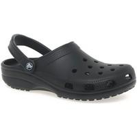 Crocs Classic Mens Slip On Mules men\'s Clogs (Shoes) in black