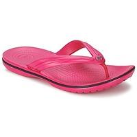 crocs crocband flip womens flip flops sandals shoes in pink