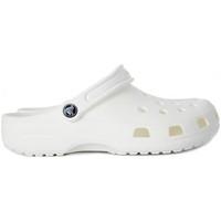 crocs classic white womens mules casual shoes in multicolour