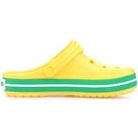 crocs crocband lemongrass green womens clogs shoes in yellow