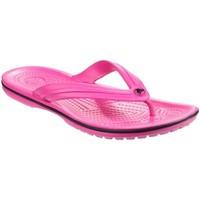 Crocs Crocband Flip Womens Beach Clogs women\'s Flip flops / Sandals (Shoes) in pink