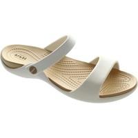 crocs cleo v womens sandals in beige