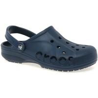 crocs baya ankle strap womens clogs womens mules casual shoes in blue