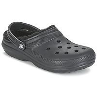 crocs classic lined clog womens clogs shoes in black