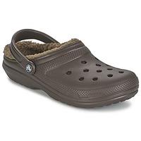 crocs classic lined clog womens clogs shoes in brown